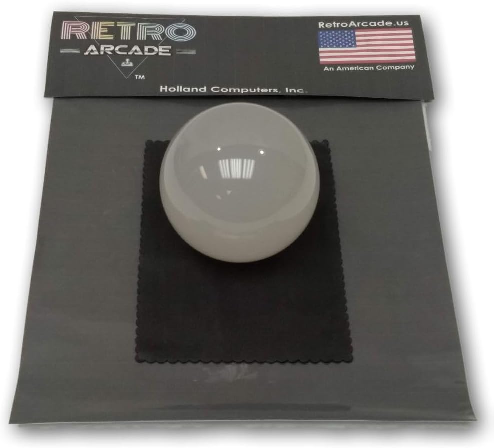 RetroArcade.us Replacement Trackball Ball 3 inch Clear Translucent