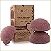 Produktbild Konjac Schwamm Set Luvia, Rote Tonerde, Naturschwamm Für Natürliche Gesichtsreinigung & Peeling, Konjacschwamm Perfekt Für Sensible Haut - Vegan