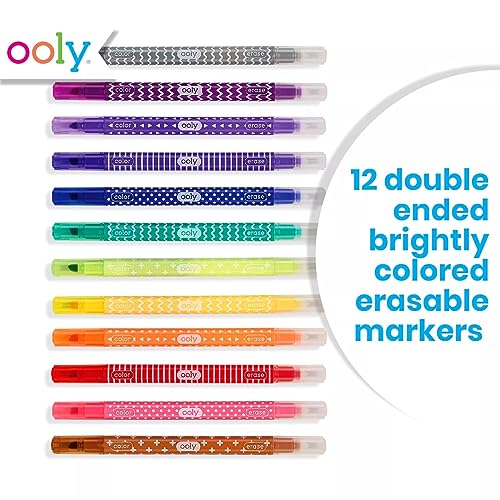 OOLY Make No Mistake Erasable Markers, Set of 12 (130-046)