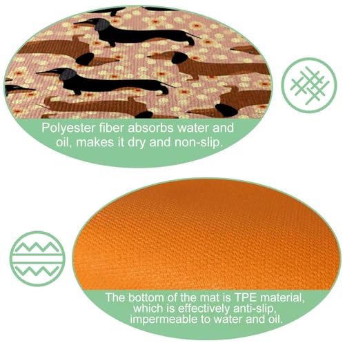 Tapis de cuisine absorbant et antidérapant lot de 2 lavable