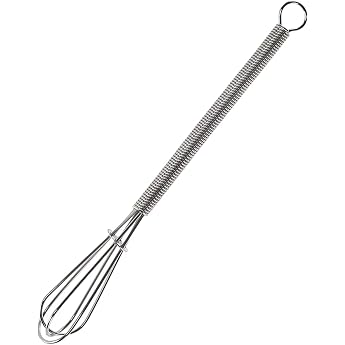 Whisk Small Mini Whisk 15.5 cm Manual Whisk Robust Whisk Stainless Steel Quality Whisk Whisk for Can Stir Dough Beat Protein Butter Stirring Whipping Cream