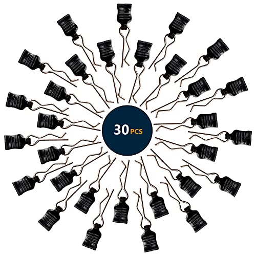 GDOOL 30 Pieces 1mm Universal RC Body Clips with Pull Tabs Car Clips RTR Clip Pins H165 Assembly...