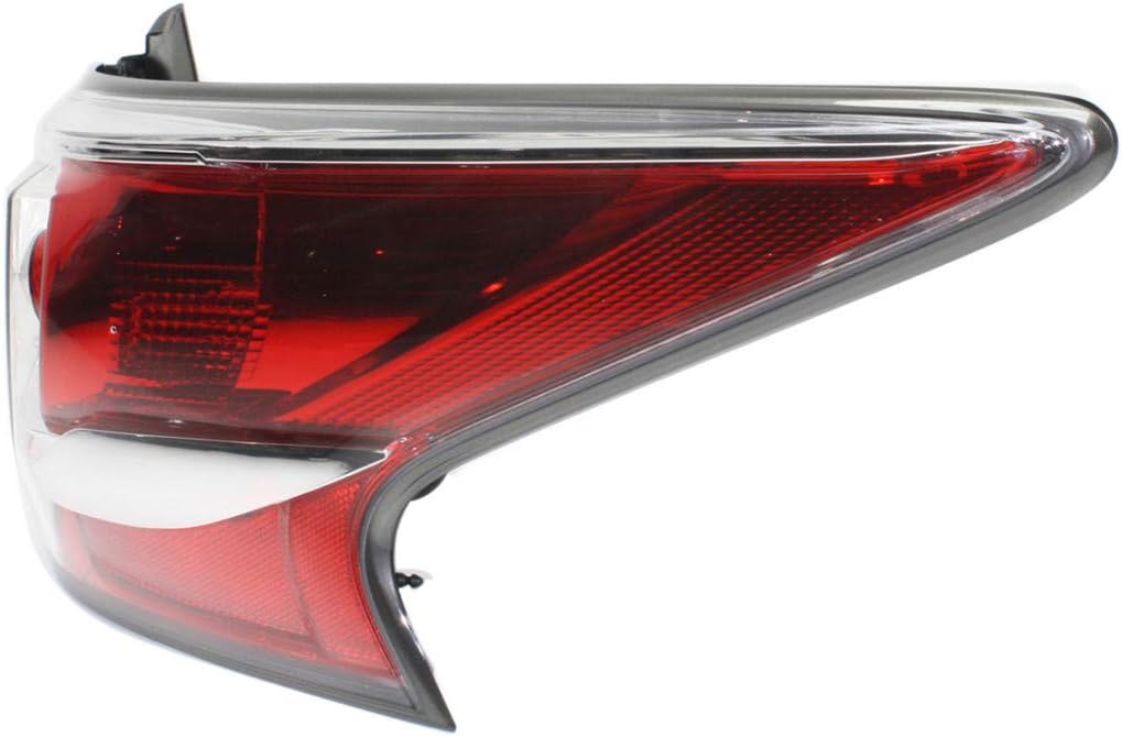 CarLights360: For Nissan Altima Tail Light Assembly 2014 2015 Passenger Side | Black Trim | DOT Certified | NI2801203 | 26550-9HM0A