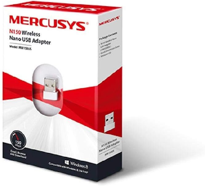 Mercusys MW150US, N150Mbps Wireless Nano USB Adapter