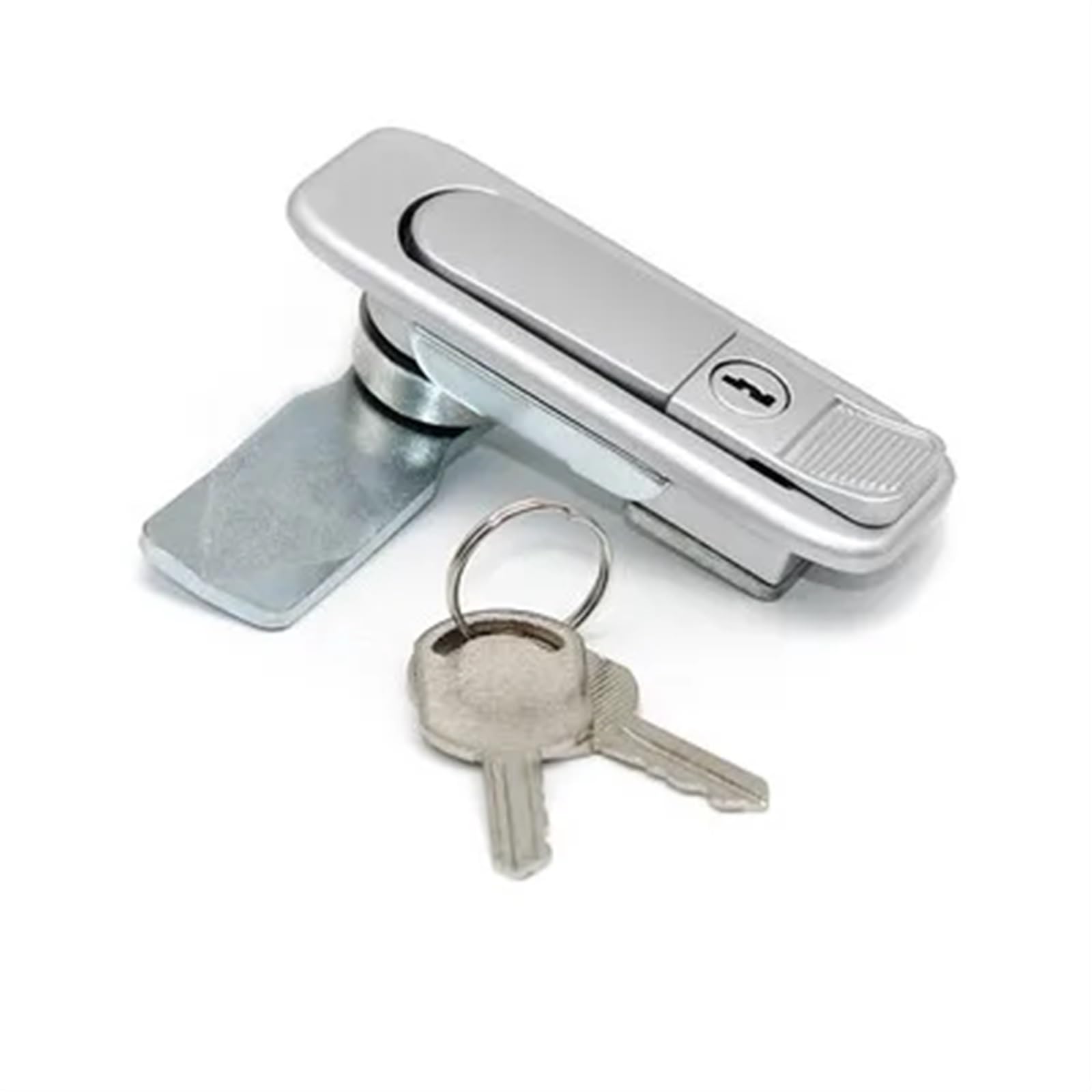 WPOIYHGBY Switch Electric Control Box Cinet Door Plane Lock Tool Equipment Handle 1Pcs(Silver with key)