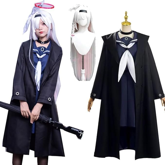 ブルーアーカイブ アロナセーラー服プラナコスプレ衣装ウィッグ付き  
