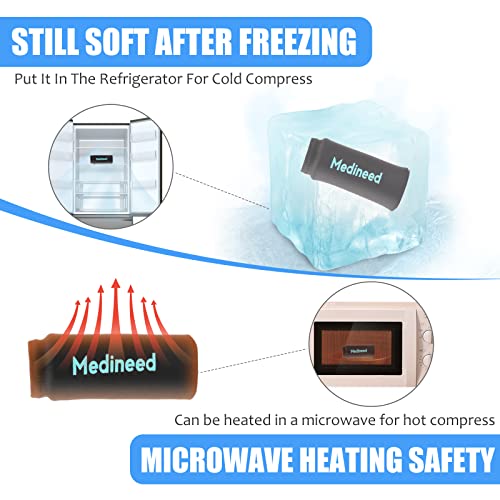 Medineed 2Pcs Finger And Toe Cold Gel Ice Pack,Non-Toxic,Lasting Cold Compress,Reusable Compression Sleeve For Finger/Toe Injuries, Arthritis, Tendonitis, Gout, Sprains (Black) #TOP3