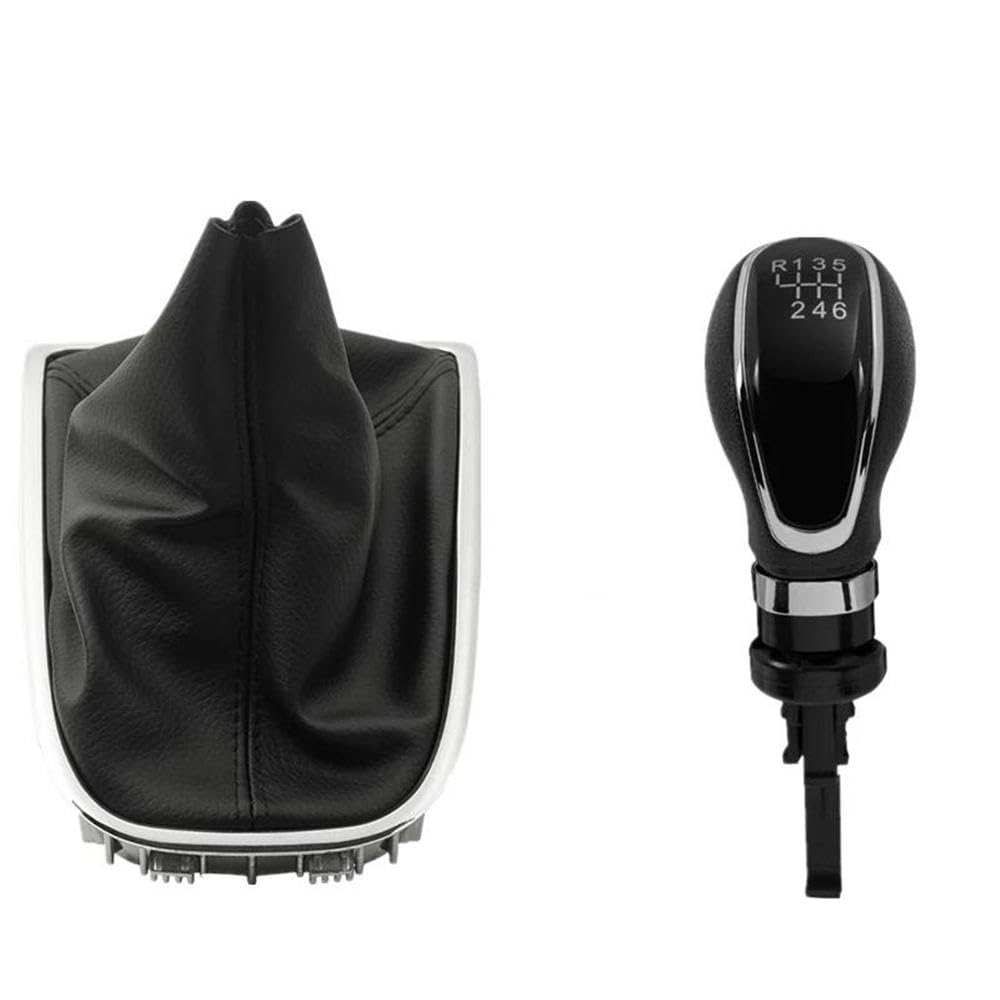 POANBCGY Shift Ball Joint 5/6 Speed Gear Shift Knob Lever Stick Gaiter Boot Cover Collar for Buick Excelle GT/XT for Opel Astra 2009-2014(6 Speed Combo)