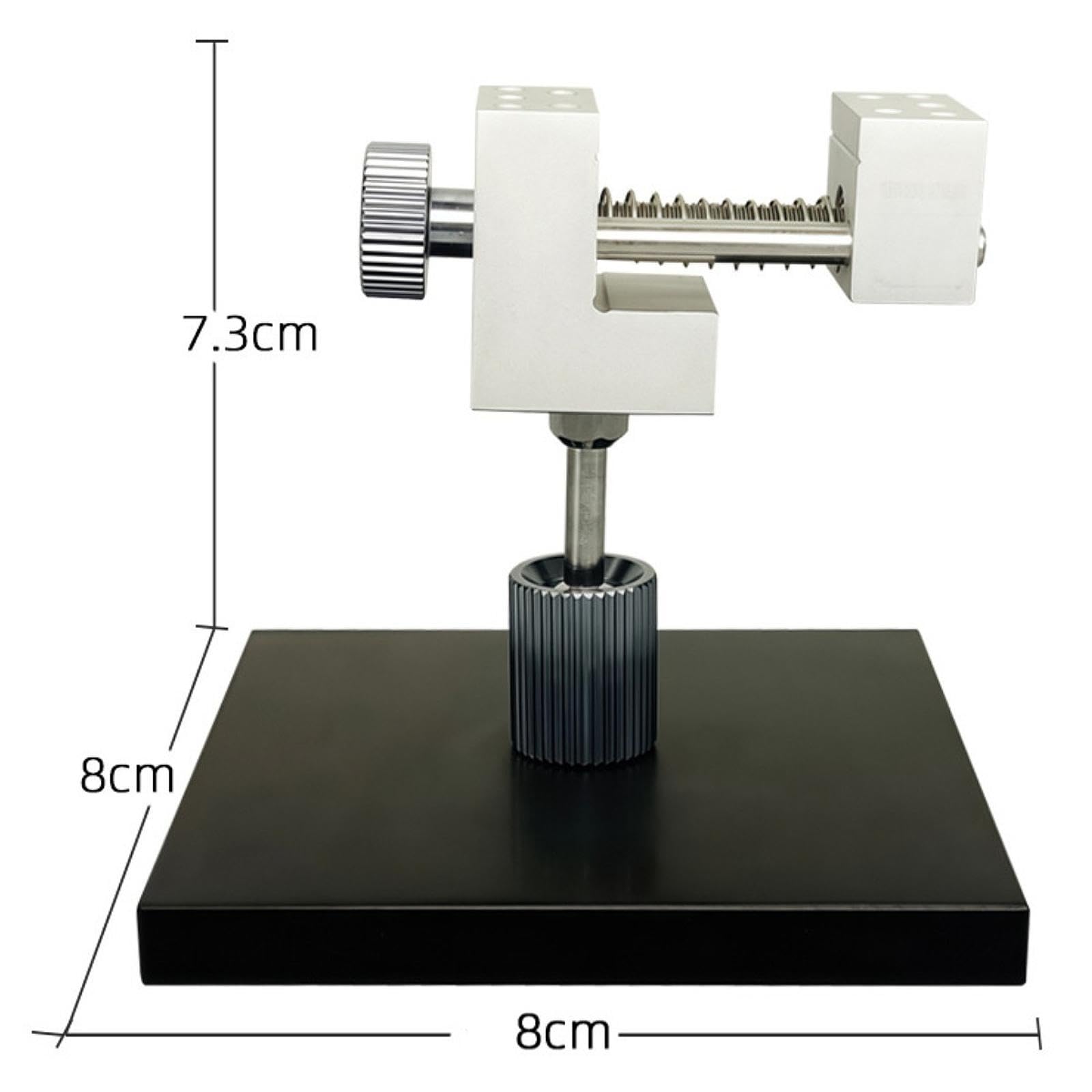 Mini Morsa da Banco in Lega di Alluminio, Morsetto da Tavolo Regolabile 90° per Modellismo, Pittura, Riparazioni Fai da Te