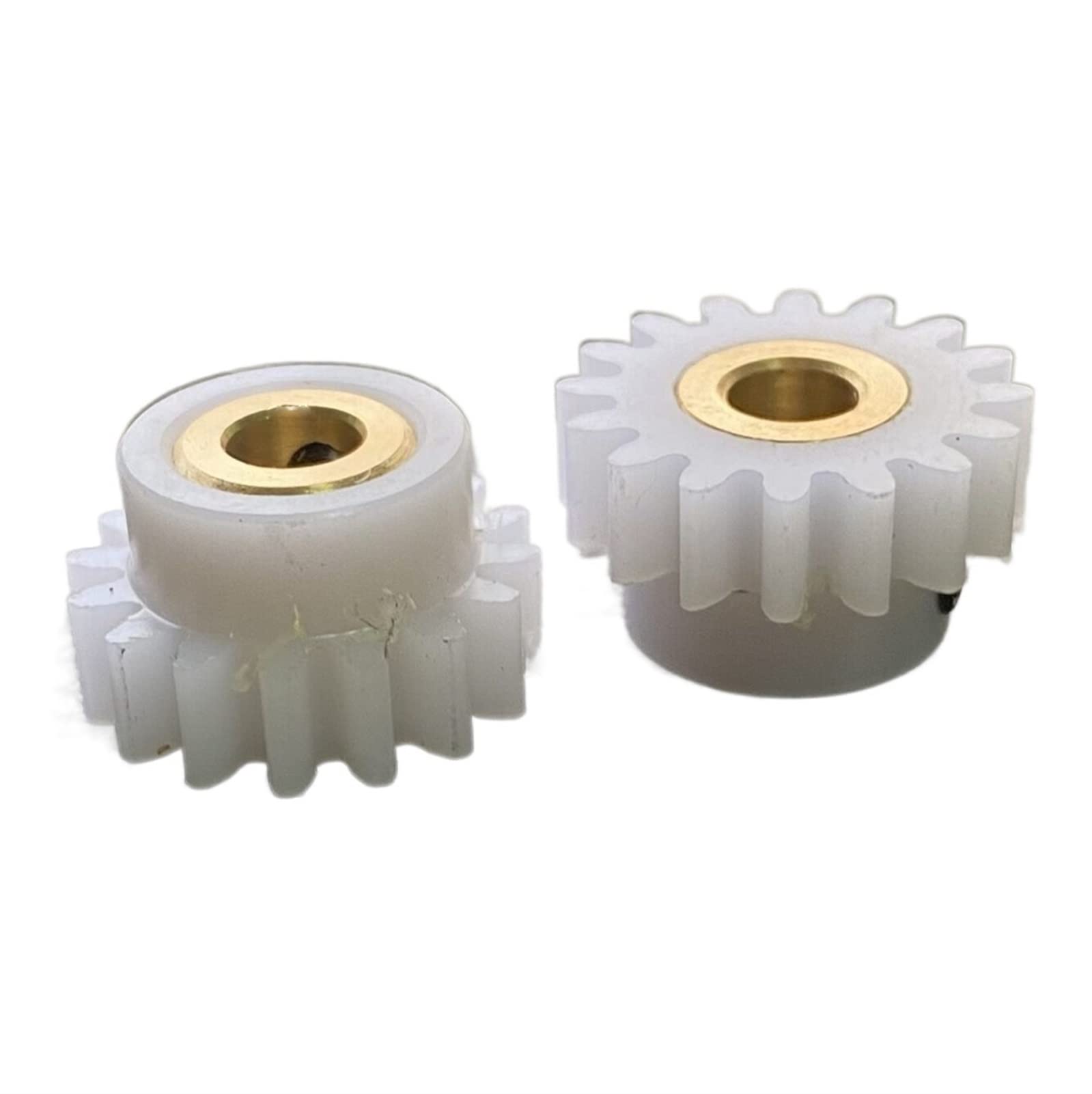 Pignon en laiton, Pignon droit étagé en nylon plastique 16 dents et 20, 1 module, alésage 5 mm, lot de 2(20 TEETH)