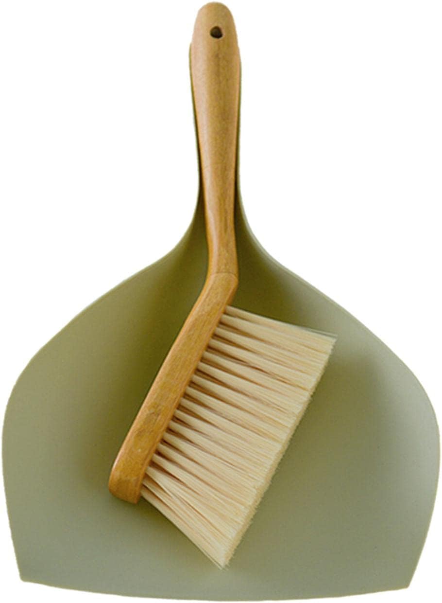 Mini Cleaning Broom Brush Set Portable Durable,Small Reuse Dustpan and Stiff Brush Set for Office Keyboard Household Cleaning chen, Style B