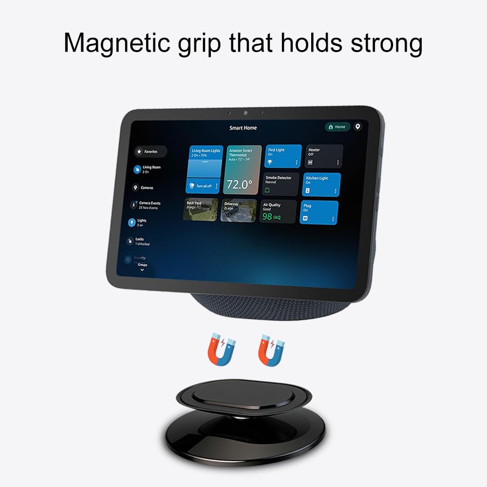 Soporte ajustable para mejorar el ángulo de visión. Accesorios para el hogar inteligente compatibles con modelos Android y iPhone (negro)