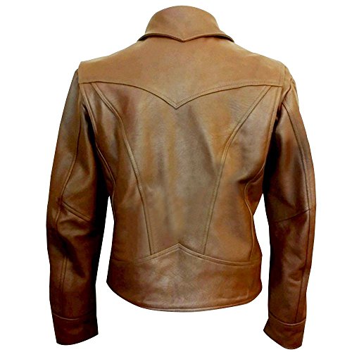 X-Men Wolverine Classic Vintage Style Real Cowhide Leather Mens Biker Jacket2