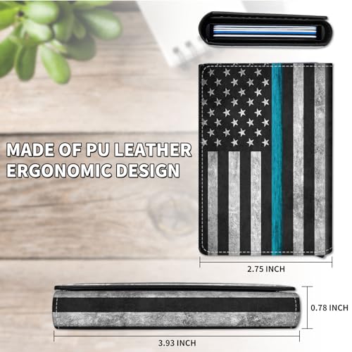 Slim Wallet for Men, Pop Up Card Holder RFID Blocking Metal Wallet American Flag 02 Design Holds Up to 9 Cards, Pop Up wallet for Notes and Coins and Debit Cards2