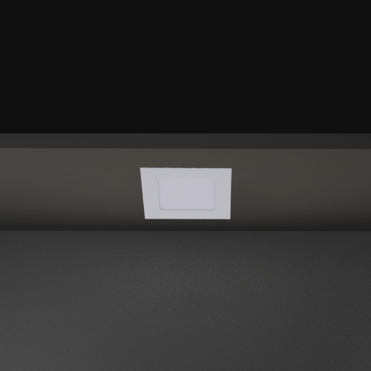 Angoily 6W Led Panel Ceiling Light Warm White 3000-3500K 12X12Cm Indoor Ceiling Lighting for Office Kitchen Living Room - Image 2