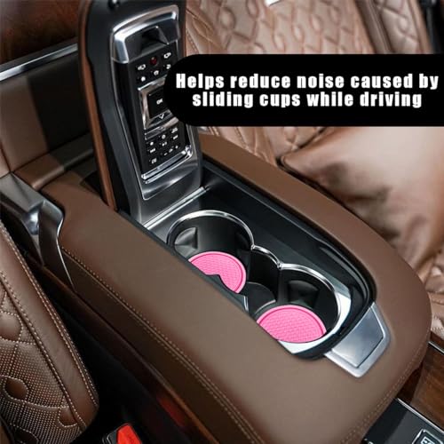 Ohleats Portavasos para Carro 4 PCS Rosa miniatura 6