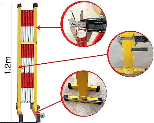 Barrières de circulation sur roues jaune dispositif mobile - 6