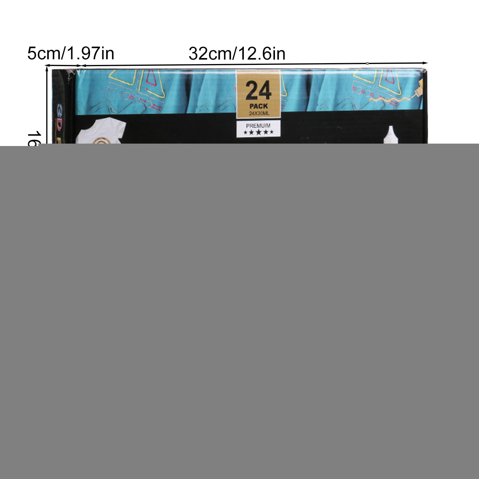 Textilfarbe Für Kleidung 24 Farben Leinwand Mal Set