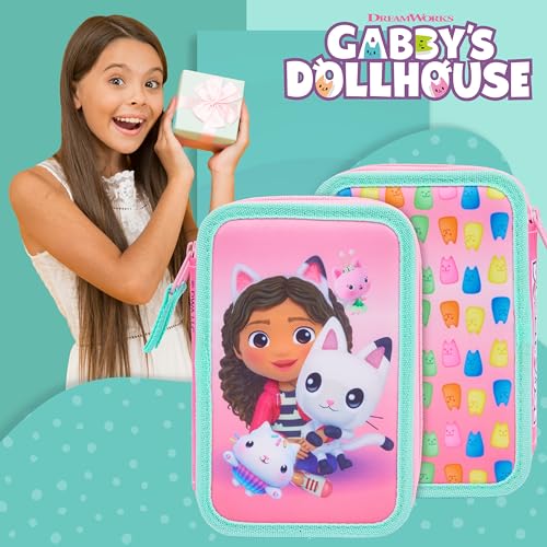 Gabby's Dollhouse Pencil Case with Stationery for Girls Filled Pencil Case Colouring Pencils Markers - Gifts for Girls - Image 3