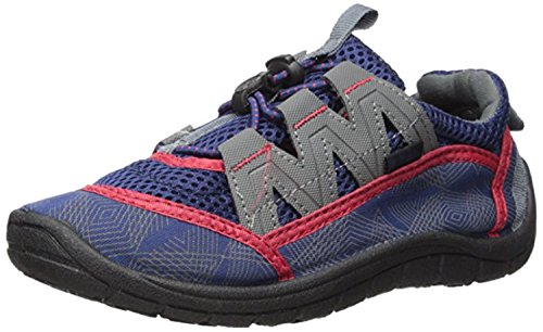 Northside Kid's Brille II Summer Water Shoe, Navy/Red, 4 M US Big Kid; with a Waterproof Wet Dry Bag