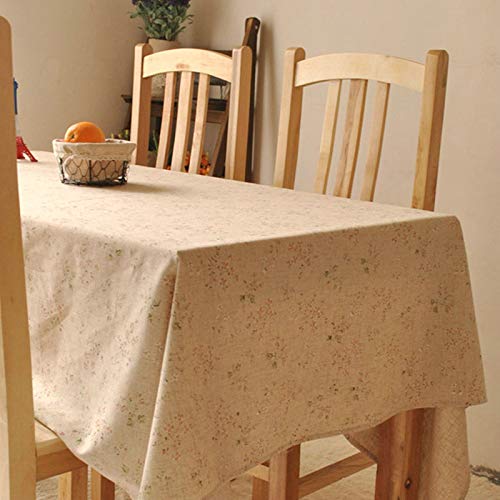 Nappe fleur simple en flax robuste lavable comme couverture moderne beige