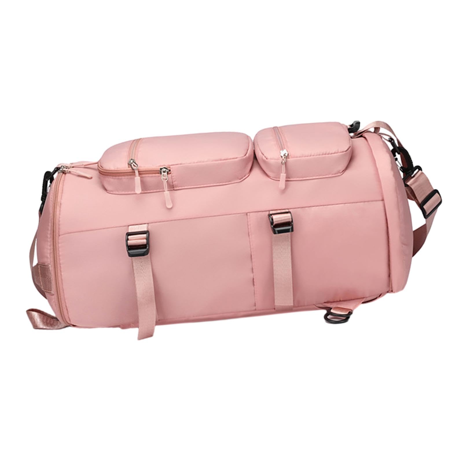 Weekender Overnight Bag Fitness Waterproof Travel Gym Sports Duffle Bag Pink-image-6