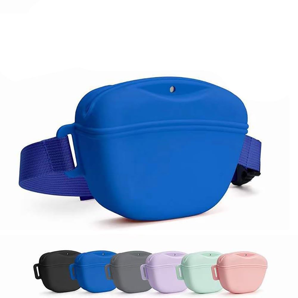 Sac Banane en Silicone for Chien | Joint anti-fuite, surface facile à nettoyer, sangle amovible(Pink)