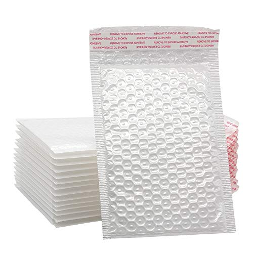 Ellozia® Tamper Proof Bubble Padded Courier Bags (Size - 7" X 5") - 100 Packs | White (B08X4S7HSJ) Amazon Price History, Amazon Price Tracker