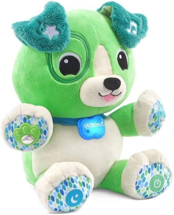 LeapFrog My Pal Scout Smarty Paws, Infant Plush Toy with Personalization, Music and lullabies, Learning Content for Baby to Toddler, English Version
