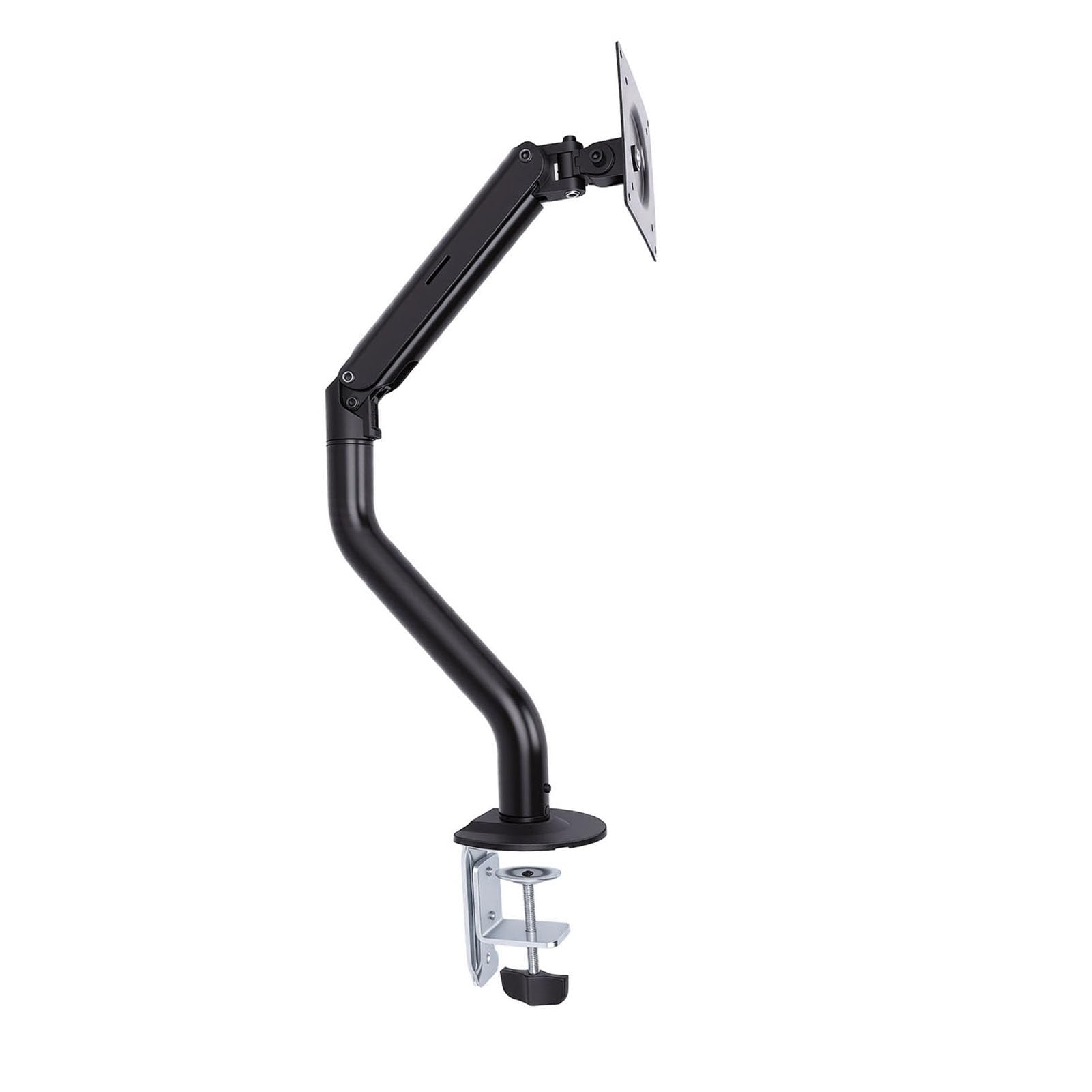 Bewinner Braccio Pneumatico da Scrivania per Computer Supporto per Monitor Meccanico Salvaspazio Regolabile Multi-angolo per Scrivania, Supporto per Braccio in Acciaio Resistente e PP Supporta
