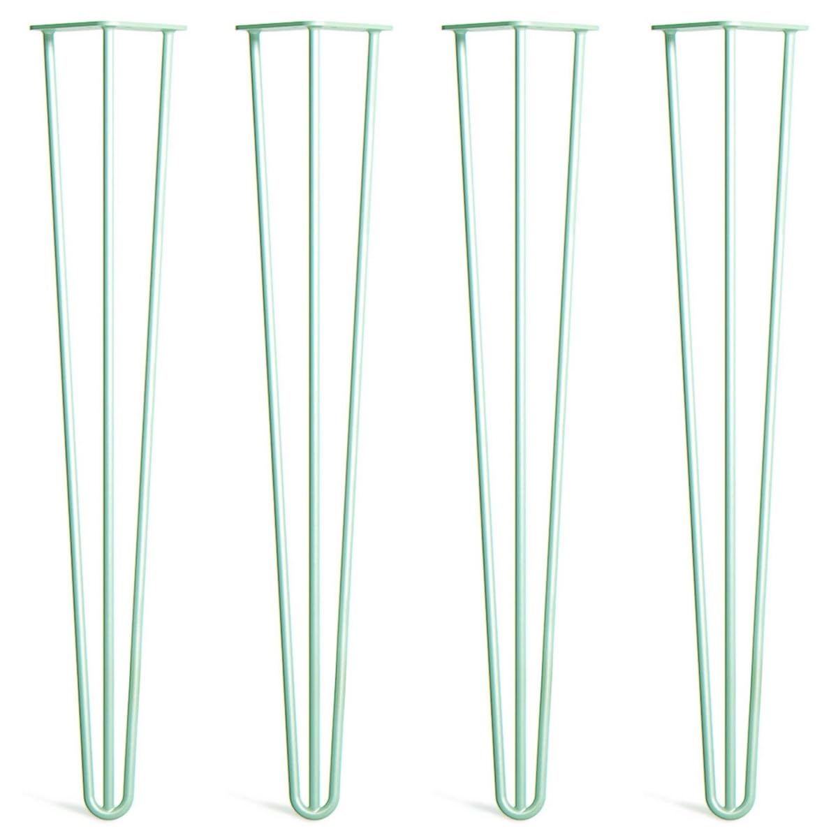 Patas de horquilla verdes de 45 cm muy resistentes para renovar mesas de café