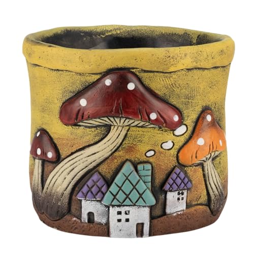 Castell Deco - Maceteros Decorativos Interior Maceta Decorativa Exterior Plantas Flores Suculentas Jardín O Terraza Cactus Macetero Pintado Grande O Pequeña Hogar. Bosque Modelo B Castell Deco - Maceteros Decorativos Interior Maceta Decorativa Exterior Plantas Flores Suculentas Jardín O Terraza Cactus Macetero Pintado Grande O Pequeña Hogar. Bosque Modelo B