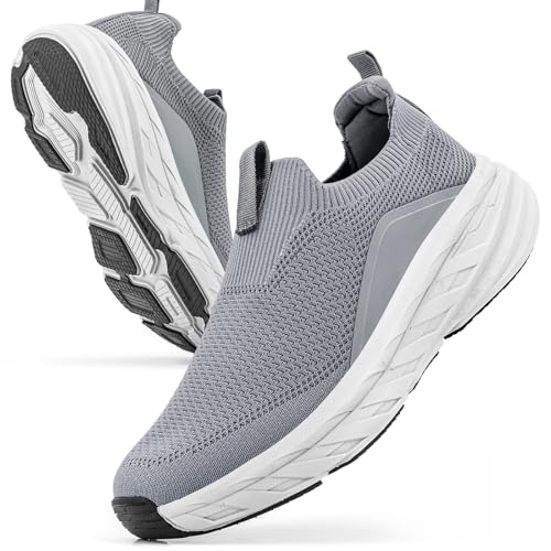 Sosenfer Herren Slip on Sneakers Ohne Schnürsenkel Leichte Turnschuhe Atmungsaktiv Bequeme Fitness Sportschuhe-SHENHUI-QHD-43