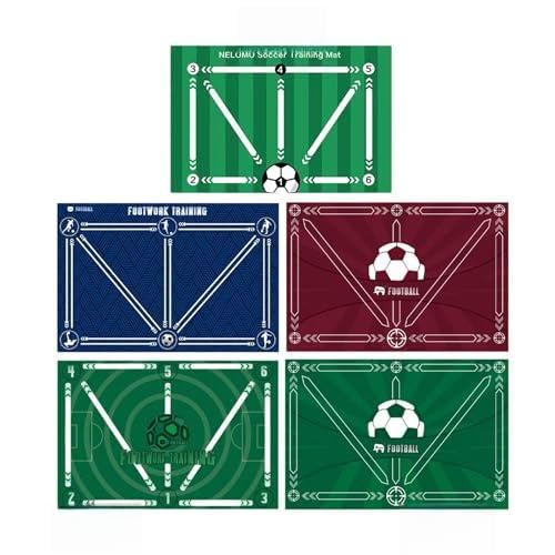 Football Footstep Training Mat Anti Skid Carpet Soccer Training Mat for Home Style A| Training Aids | Sports Training Equipment | Fitness Training Aids-image-43