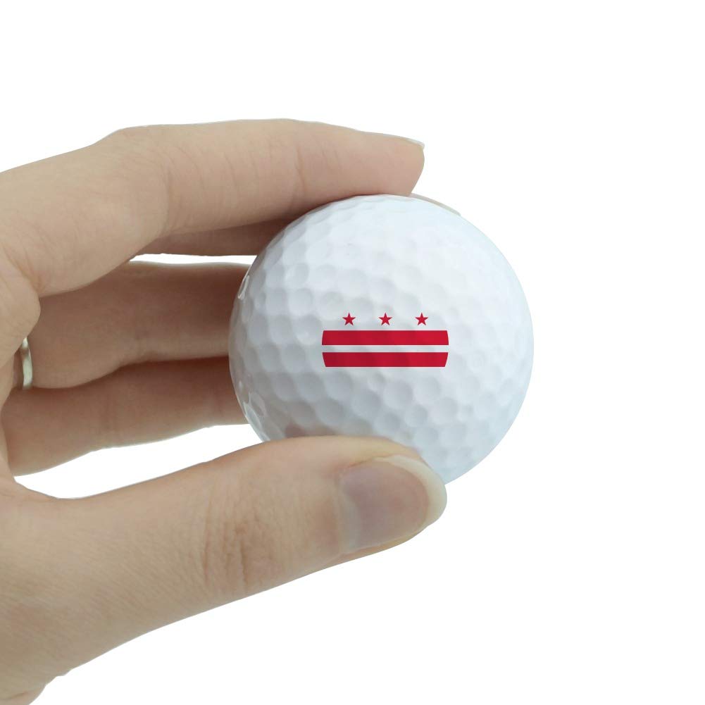 GRAPHICS & MORE Washington D.C. The District of Columbia Flag Novelty Golf Balls 3 Pack