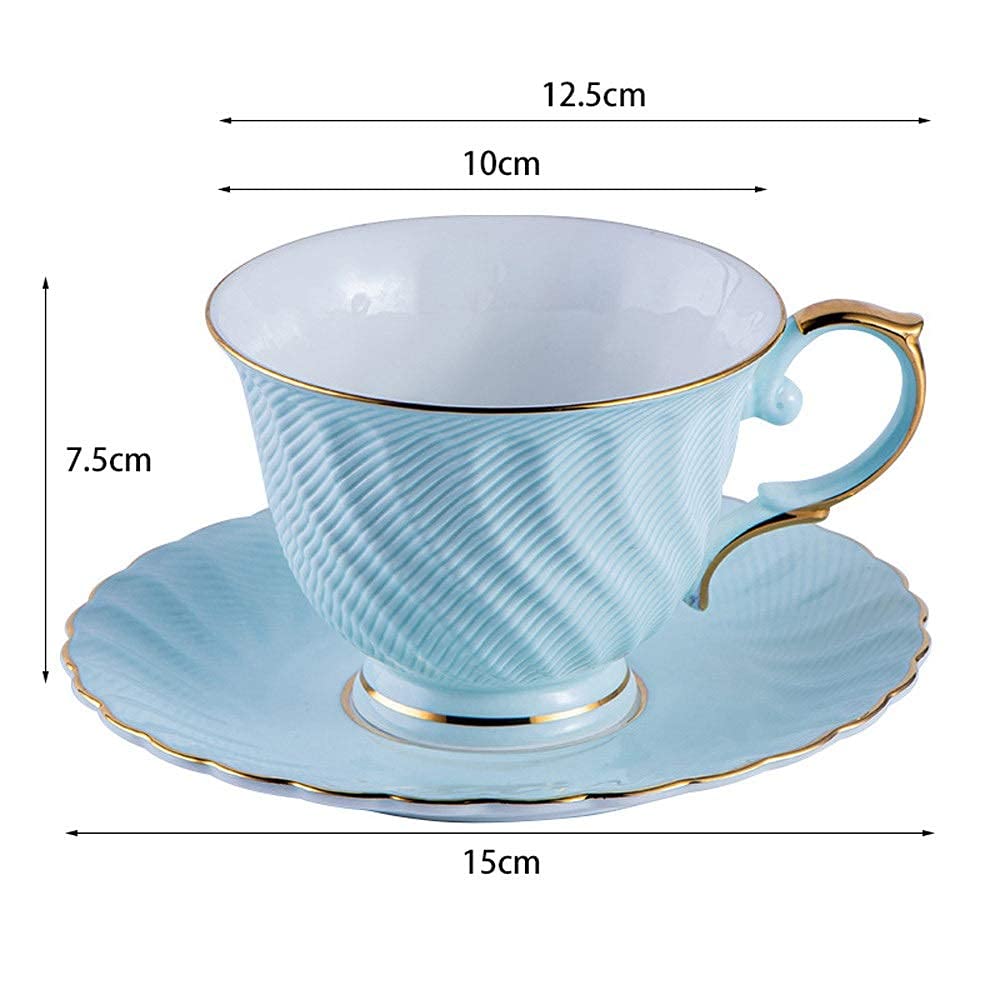Kaffeetassen-Set aus Knochenporzellan, für Zuhause, Büro, Restaurant, Blume, Teetasse, Milch, Wasser, Saft, Instant-Kaffee, perfekt für heiße oder kalte Getränke