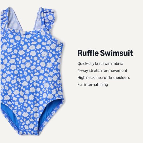 Image of Amazon Essentials Baby Girls' Ruffle One-Piece Swimsuit