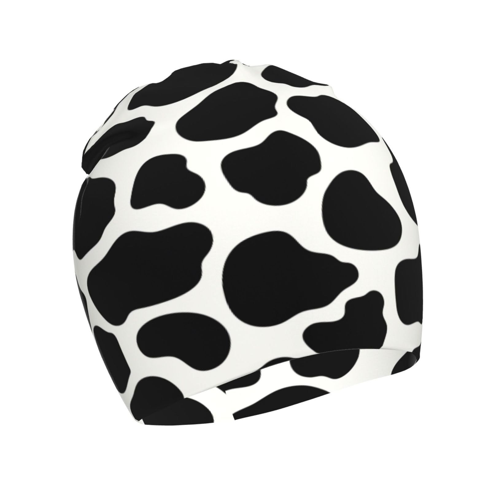 Rqzwdq Cow Print Kids Beanie Hats Warm Knit Beanie Cap Skull Caps Gifts Decor for Boys Girls White