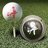 weilaike Stainless Steel Golf Ball Marker, Golf Ball Marker Stencil Custom,Funny Golf Ball Stencil T