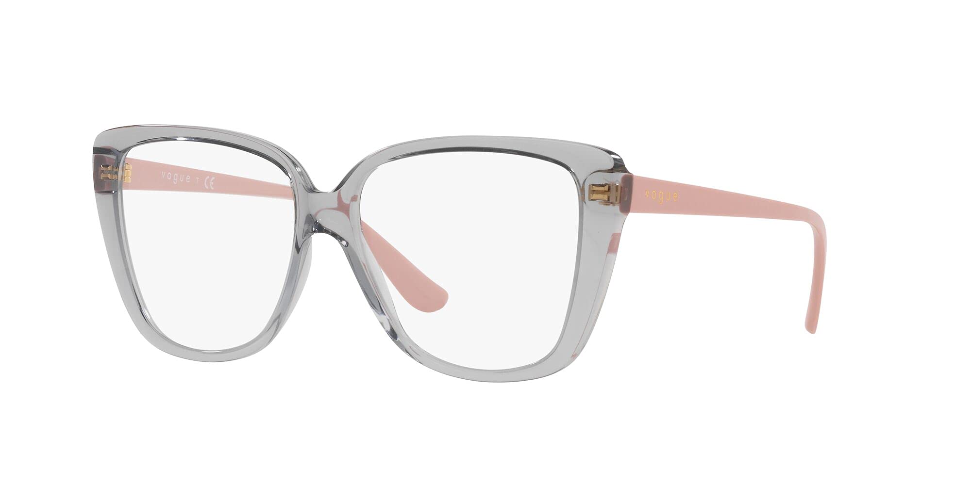 Vogue Eyewear Damskie oprawki do okularów Vo5413 Butterfly Prescription, Przezroczysty szary/obiektyw demo, 51 mm
