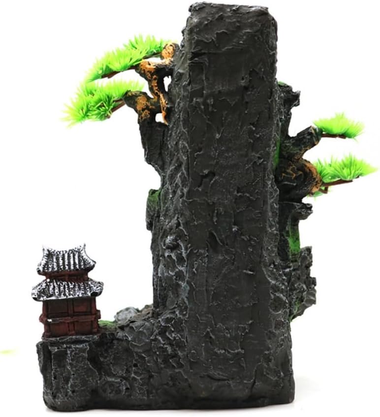 Realistic Waterfall Mountain Aquarium Ornaments for Fish Tanks Landscape