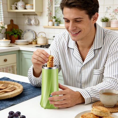 Stainless Steel Electric Egg Roll Maker | Quick Heating Hot Dog and Egg Roll Appliance for Students and Busy Mornings - Image 2