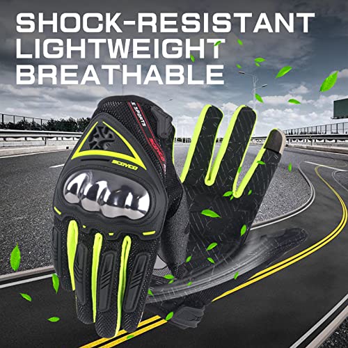 Scoyco Men's Race Extreme Sports Outdoor Motorcycle Gloves(Red,Xl #TOP3