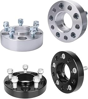 IRONTEK 4PCS (2x1in+2x1.5in) 5x114.3mm Hubcentric Spacers (70.5mm Bore, 1/2" x20 Studs) 5x4.5 Wheel Spacers Adapter FITS Ford (20-22 Explorer/15-21 Mustang); for Lincoln 20-21 Aviator 25mm+38mm