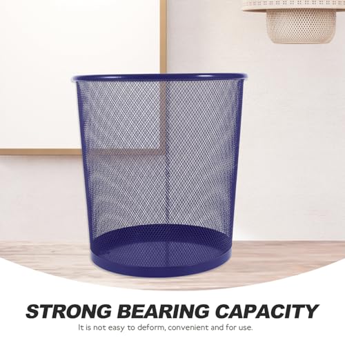 Image of PRETYZOOM Small Trash Can 3 Gallon Open Top Waste Basket, Round Mesh Garbage Can Container Recycling Bin for Offices, Bathrooms, Laundry Room, Kitchens, Kids Rooms, Dorms