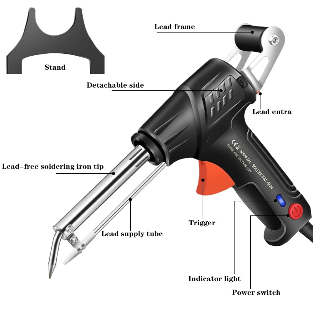 CEWROM Outil de soudage laser industriel, pistolet à souder automatique, appareil de soudage portable à une main, robuste pour éliminer la rouille, couper et souder
