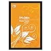 DAX 2863U2x Black Solid Wood Poster Frames W/Plastic Window, Wide Profile, 24 X 36