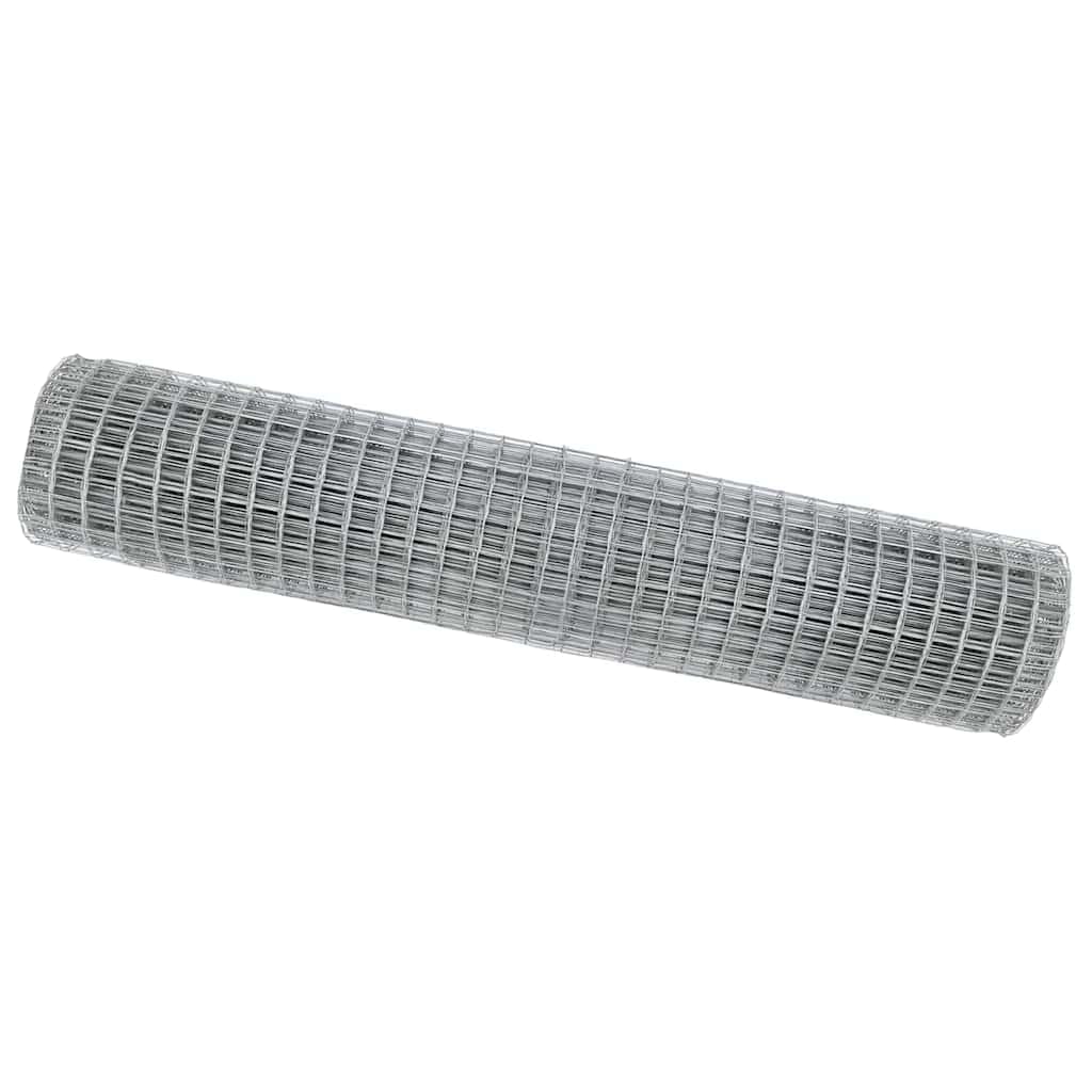 Srebrne ogrodzenie euro, 1,2 x 10 m, ocynkowane ogniowo, wytrzymałe metalowe ogrodzenie do ogrodu, na taras, odporne na warunki atmosferyczne, trwałe, łatwe w pielęgnacji