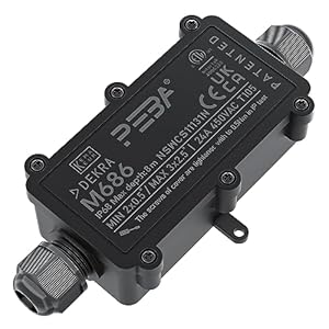 PEBA Abzweigdose 2 Wege IP68 Schwarz