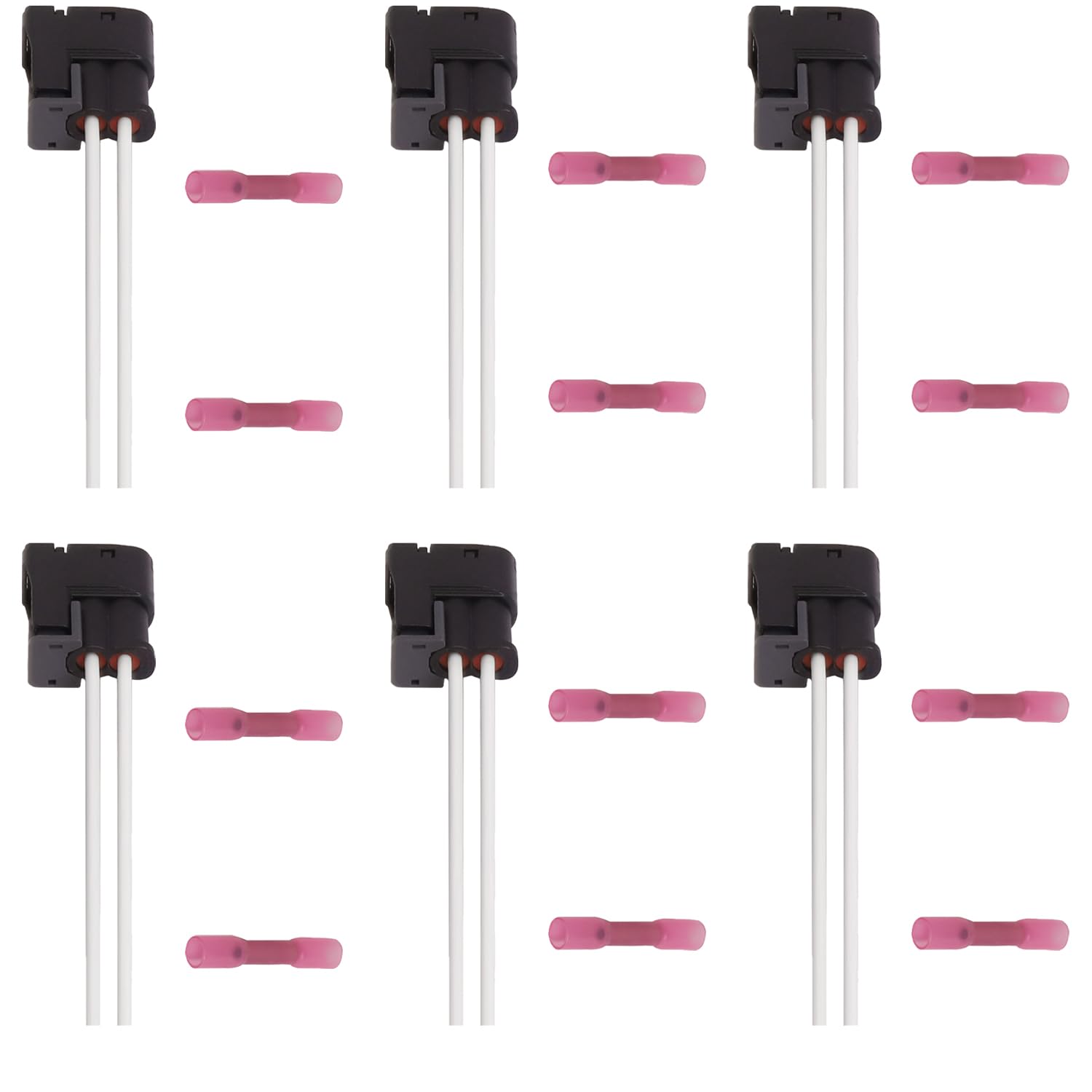 ENA Set of 6 Ignition Coil Connector Compatible With Dodge Ford Toyota Kia Volvo Hyundai Intrepid Edge Explorer Camry Optima Santa Fe Sienna Tacoma